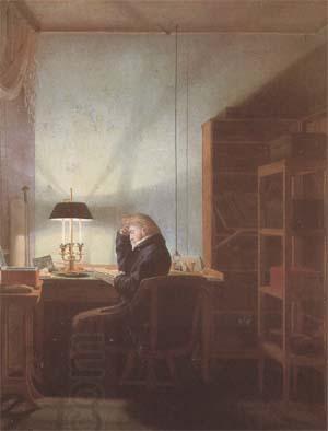 Georg Friedrich Kersting Reader by Lamplight (mk09) oil painting picture